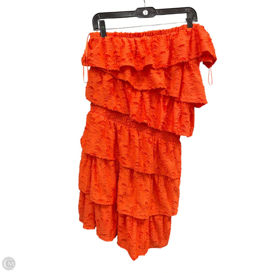Dress Casual Short By Lc Lauren Conrad In Orange, Size: L