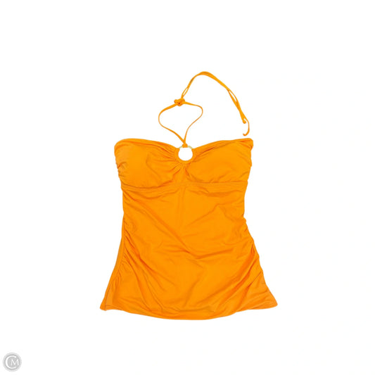 Swimsuit Top By Michael By Michael Kors In Orange, Size: M