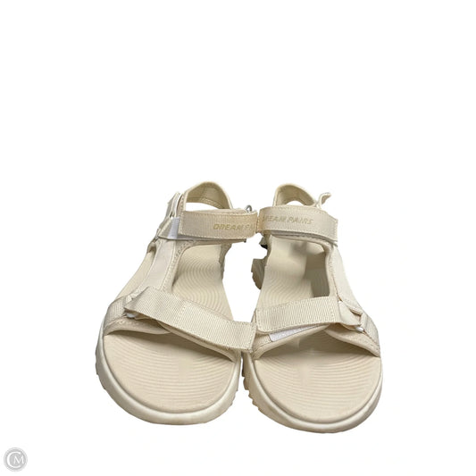 Sandals Heels Platform By Dream Pairs In Cream, Size: 11