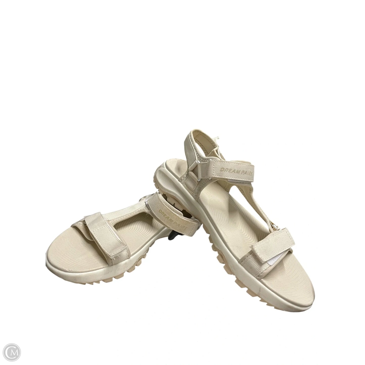 Sandals Heels Platform By Dream Pairs In Cream, Size: 11