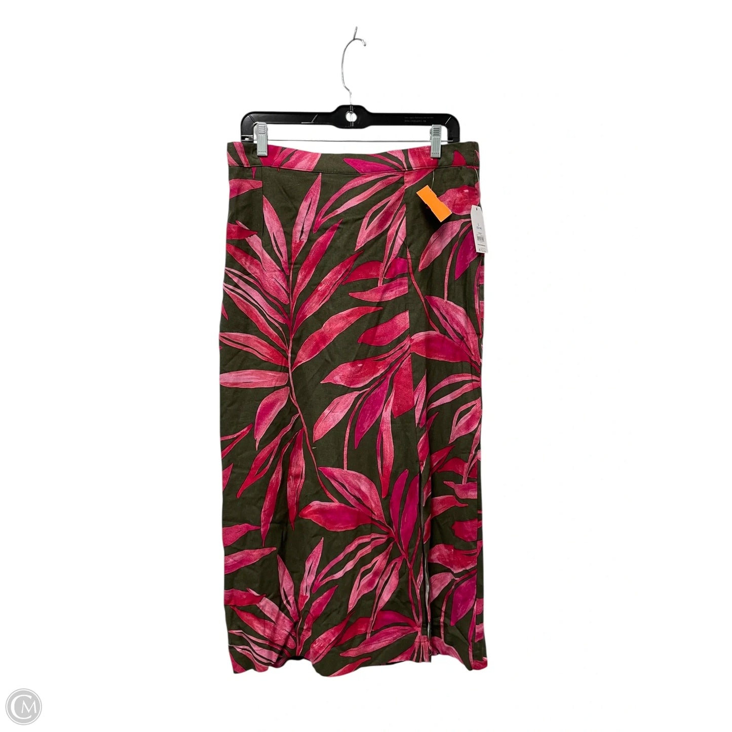 Skirt Maxi By Time And Tru In Tropical Print, Size: L