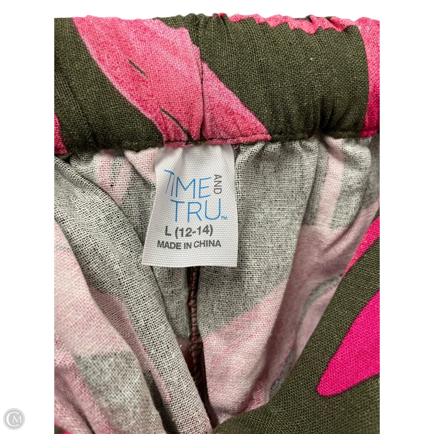 Skirt Maxi By Time And Tru In Tropical Print, Size: L