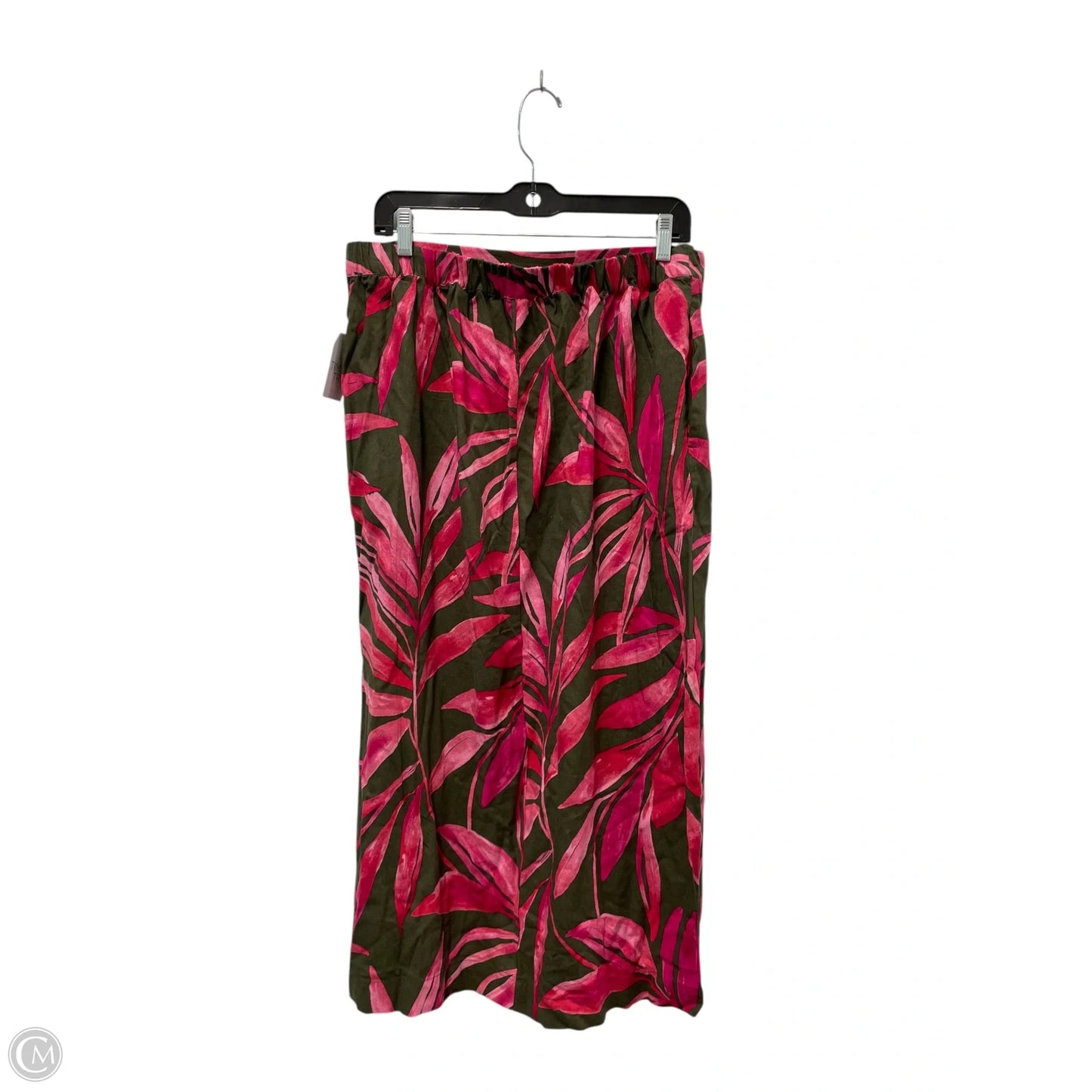 Skirt Maxi By Time And Tru In Tropical Print, Size: L