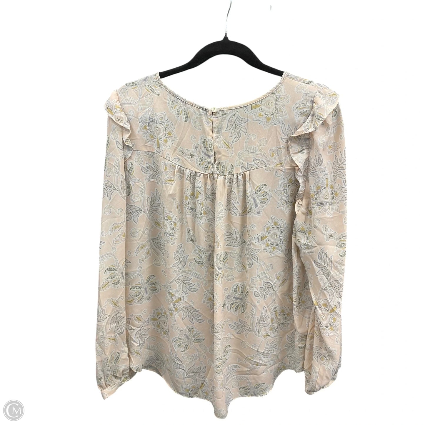 Blouse Long Sleeve By Loft In Floral Print, Size: Xl