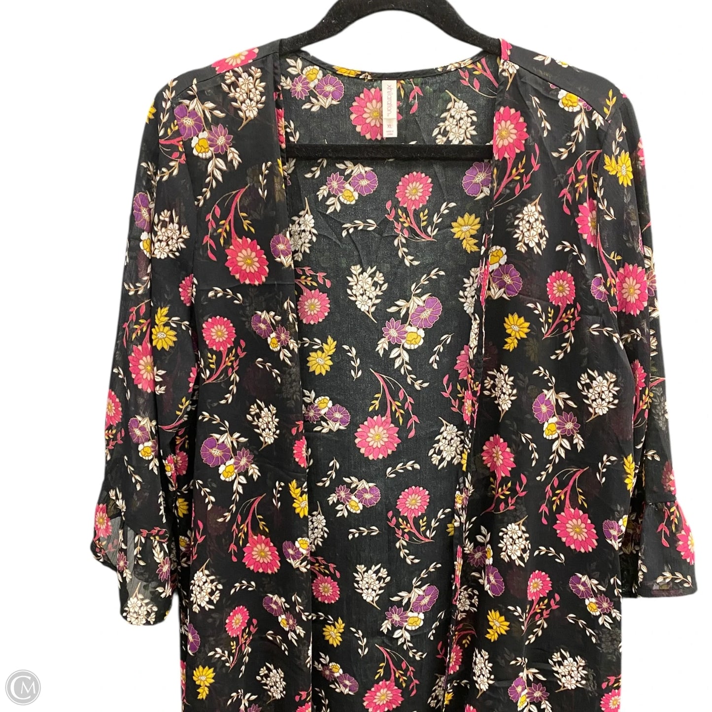 Kimono By Xhilaration In Floral Print, Size: Xl