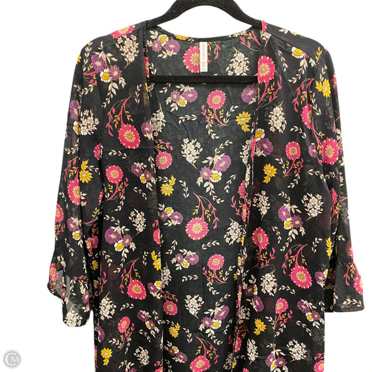 Kimono By Xhilaration In Floral Print, Size: Xl
