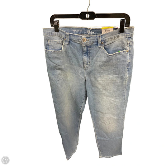 Jeans Straight By Style And Company In Blue, Size: 14