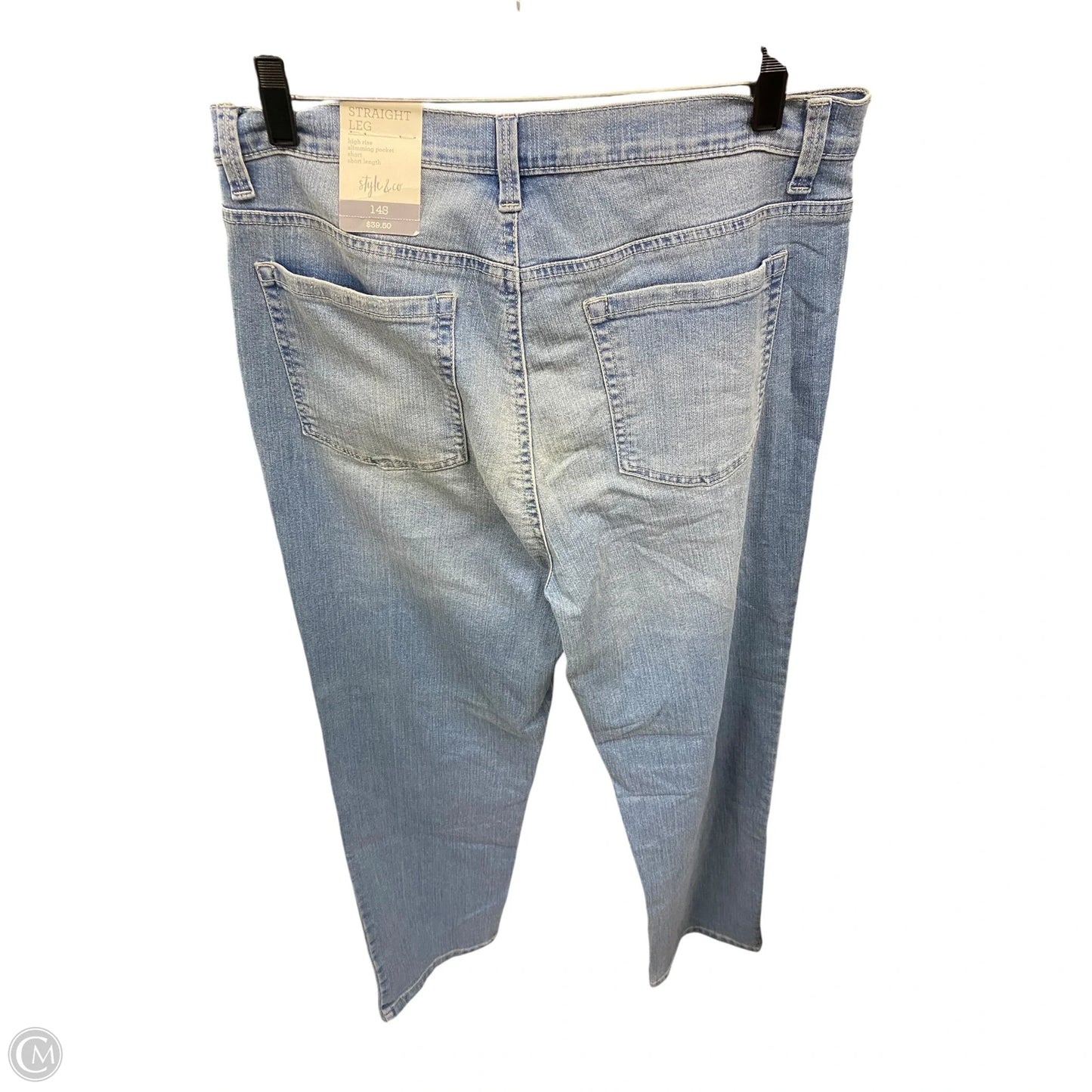 Jeans Straight By Style And Company In Blue, Size: 14
