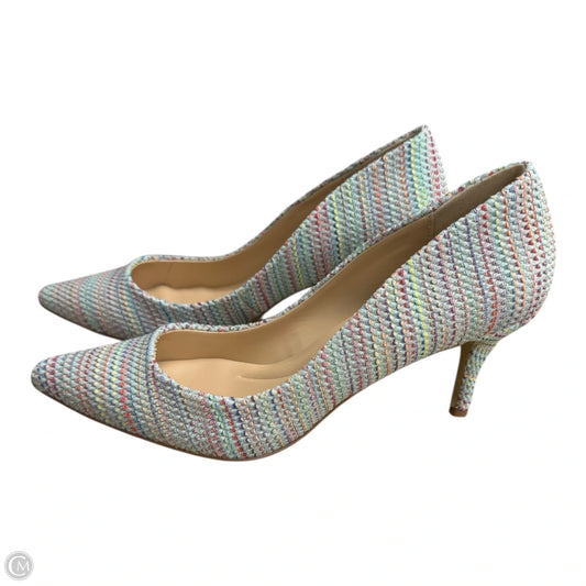 Shoes Heels Stiletto By Charles By Charles David In Blue & Pink, Size: 8