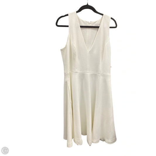 Dress Casual Short By Dress The Population In Cream, Size: Xl