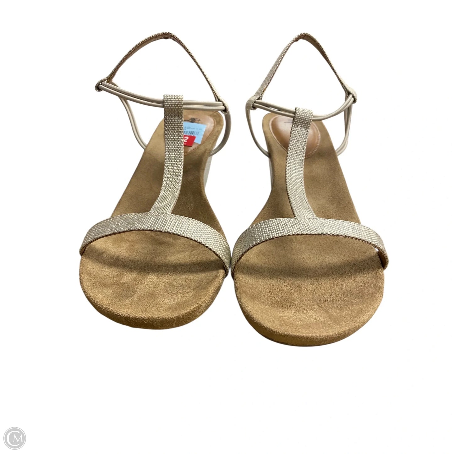 Sandals Heels Wedge By Style And Company In Tan, Size: 12
