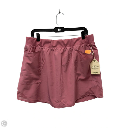 Athletic Skort By Telluride In Pink, Size: Xl