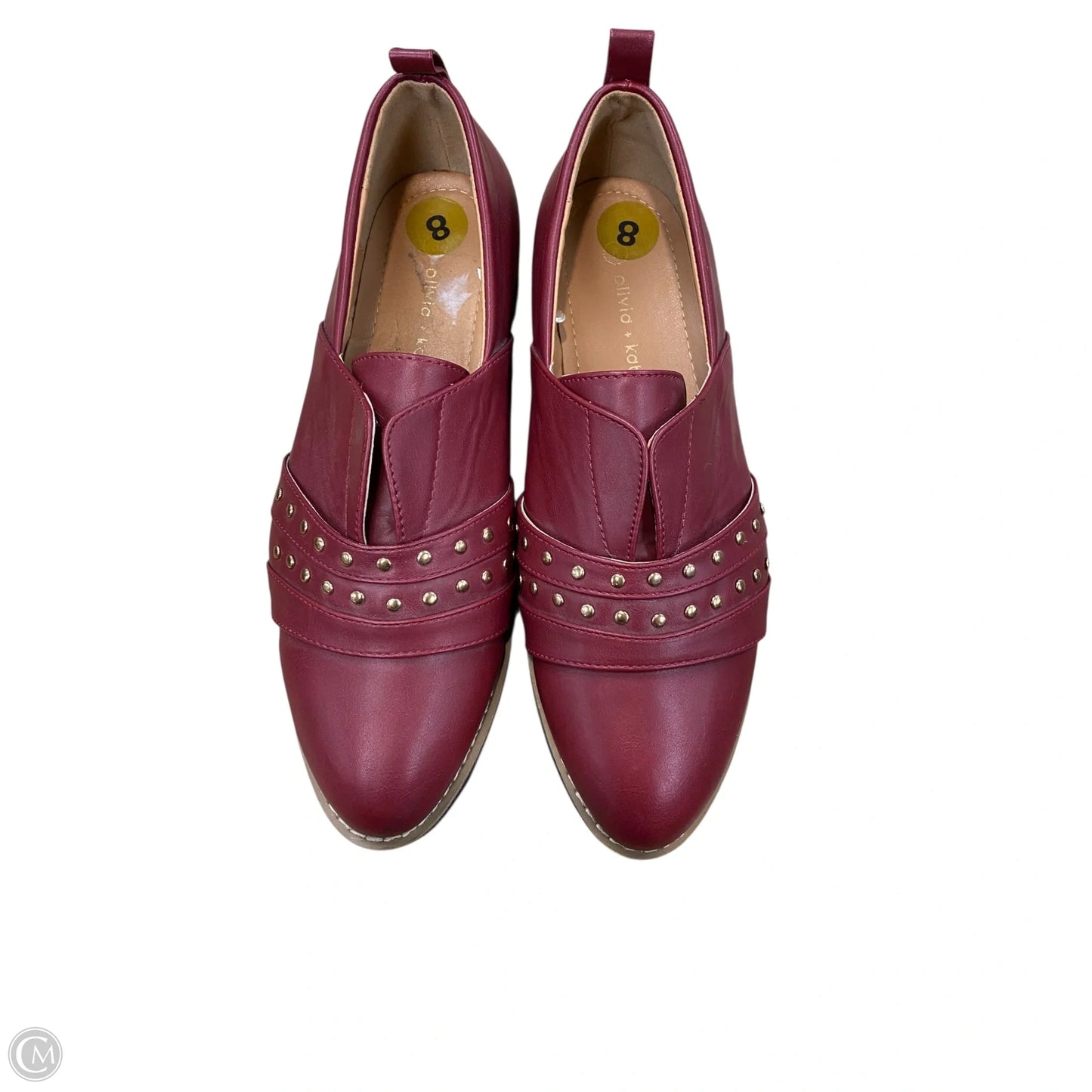 Shoes Heels Platform By Clothes Mentor In Maroon, Size: 8