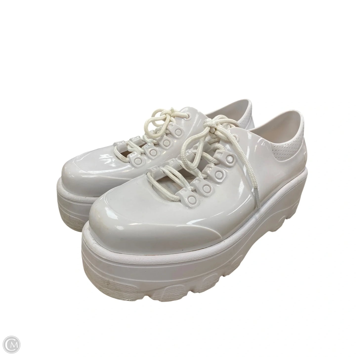 Shoes Sneakers Platform By Clothes Mentor In White, Size: 8