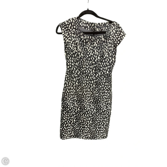 Dress Casual Short By Banana Republic In Black & Cream, Size: 0