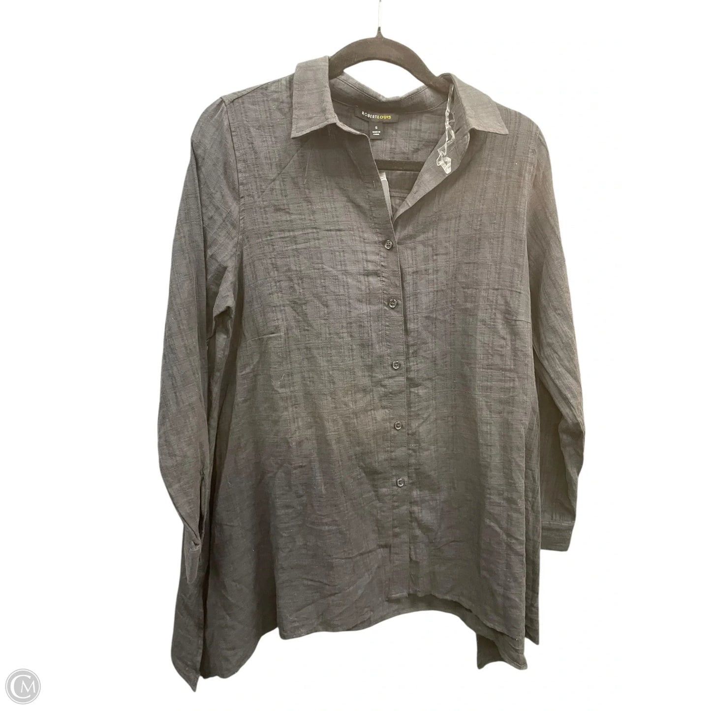 Top Long Sleeve By Robert Louis In Black, Size: S
