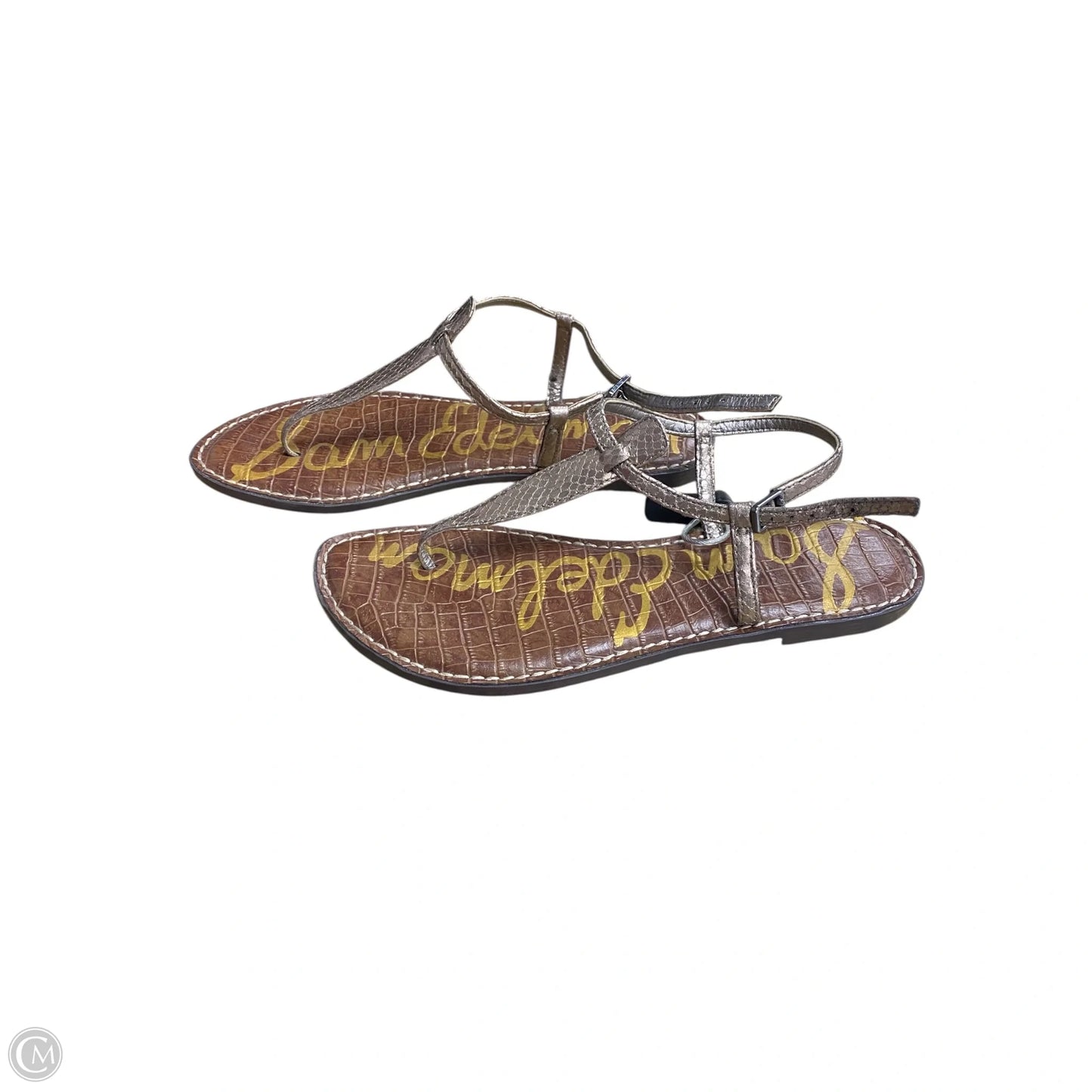 Sandals Flats By Sam Edelman In Bronze, Size: 11