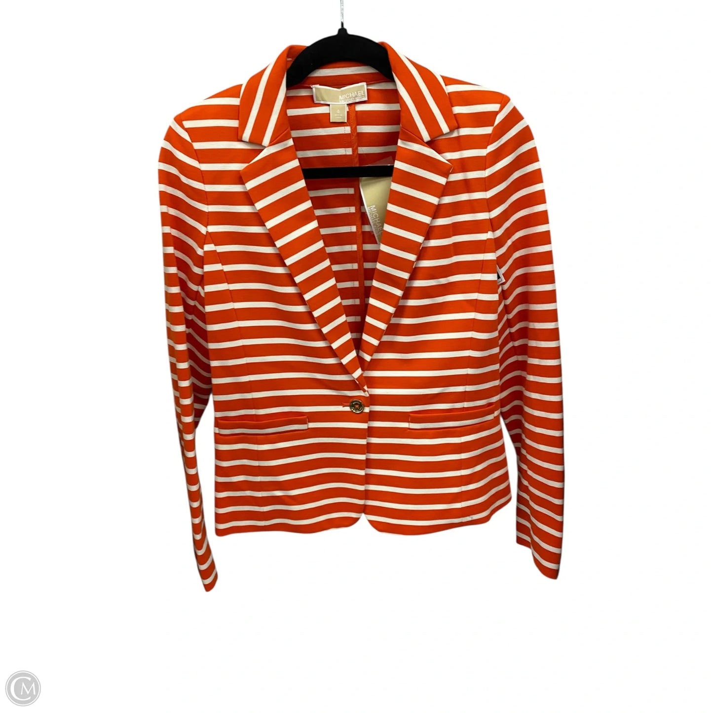 Blazer By Michael By Michael Kors In Striped Pattern, Size: 4