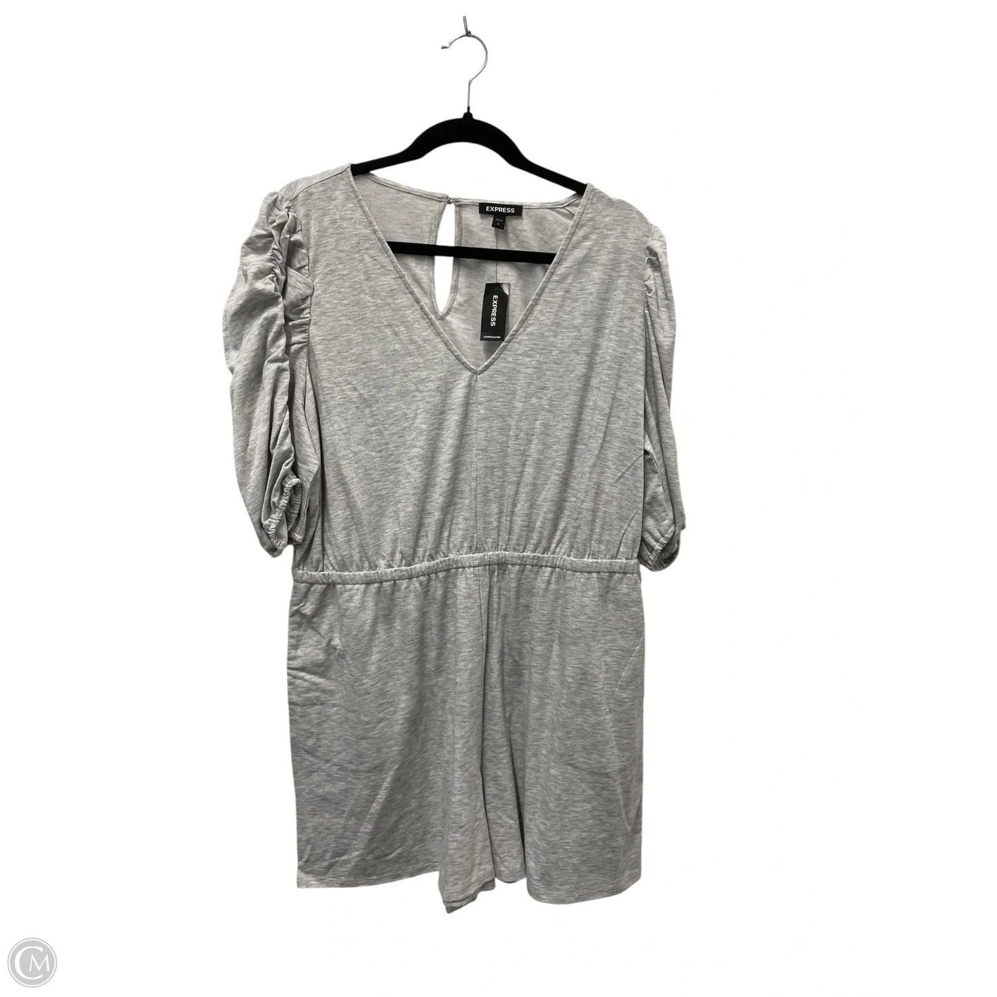Romper By Express In Grey, Size: Xl