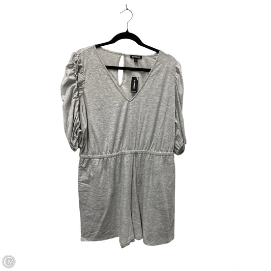 Romper By Express In Grey, Size: Xl