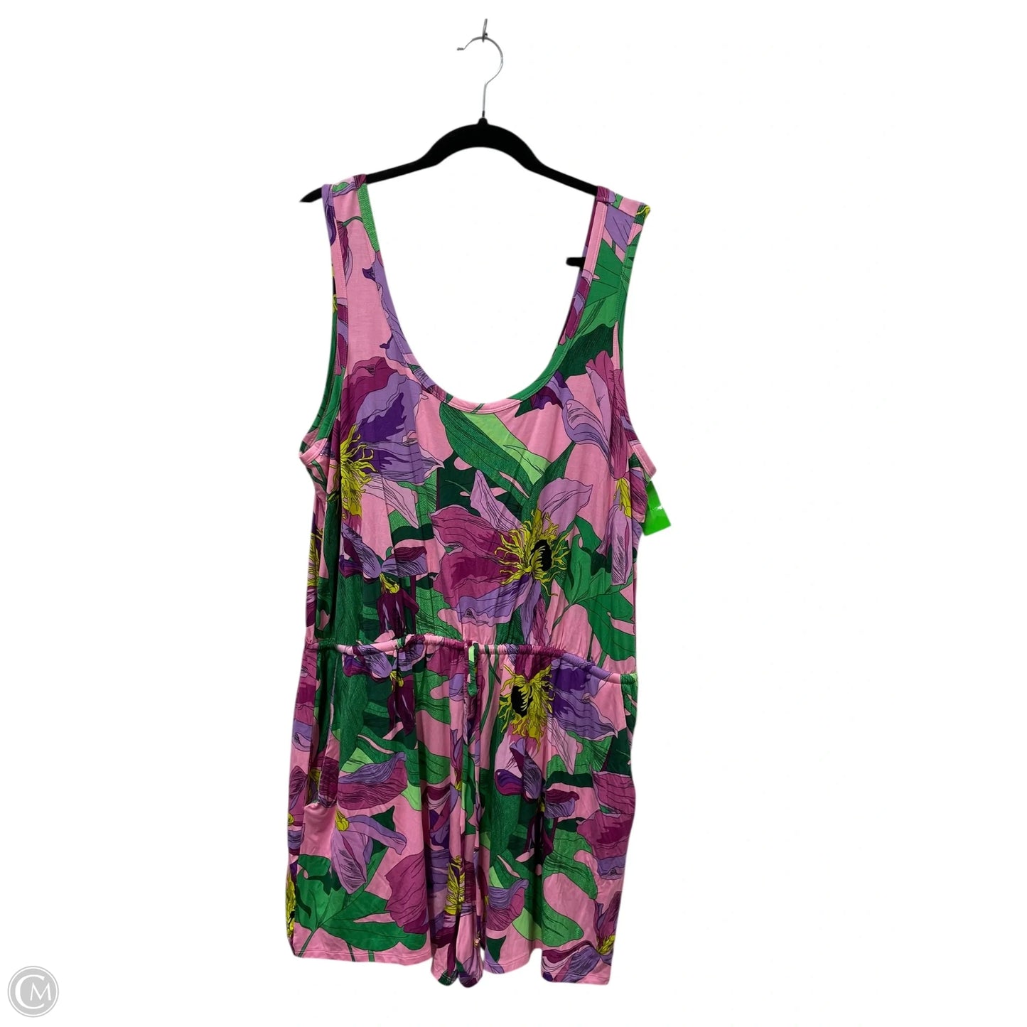 Romper By Express In Floral Print, Size: Xl