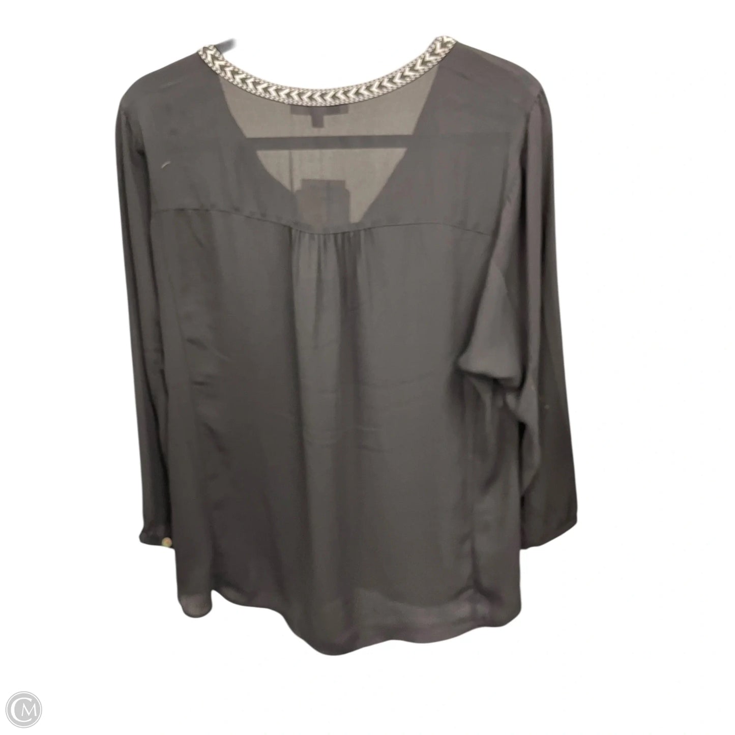 Top 3/4 Sleeve By Dr2 In Black & White, Size: L