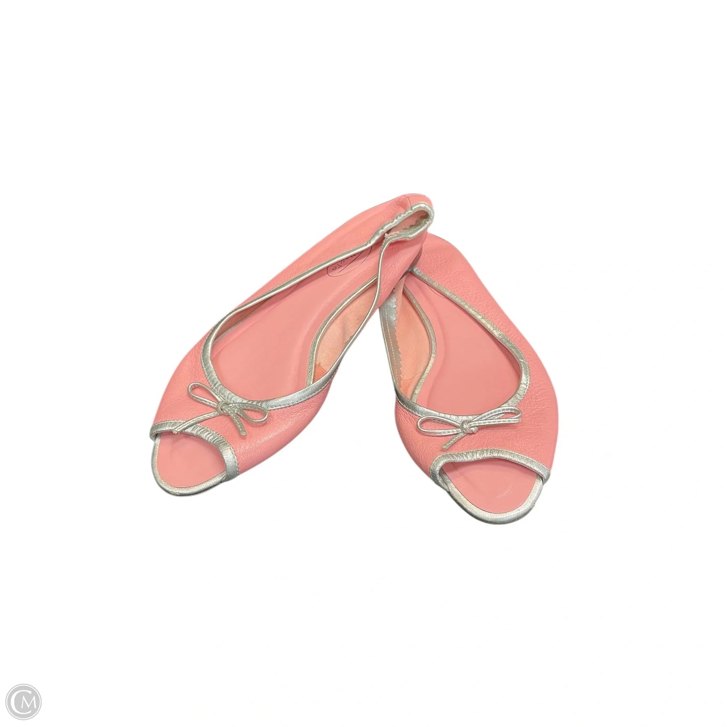 Shoes Flats By Talbots In Pink & Silver, Size: 8.5