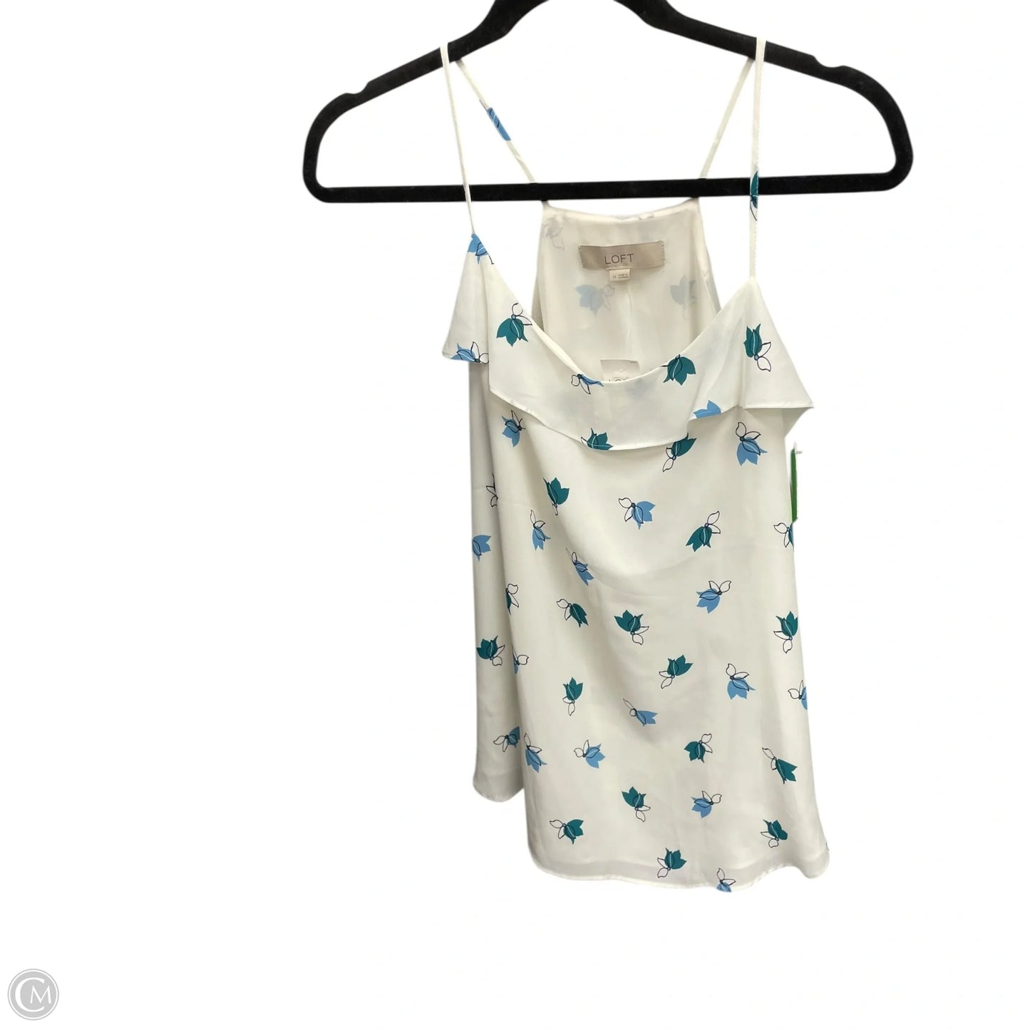 Top Sleeveless By Loft In Floral Print, Size: M