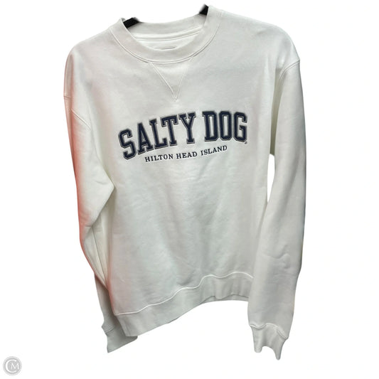 Sweatshirt Crewneck By Clothes Mentor In Cream, Size: S