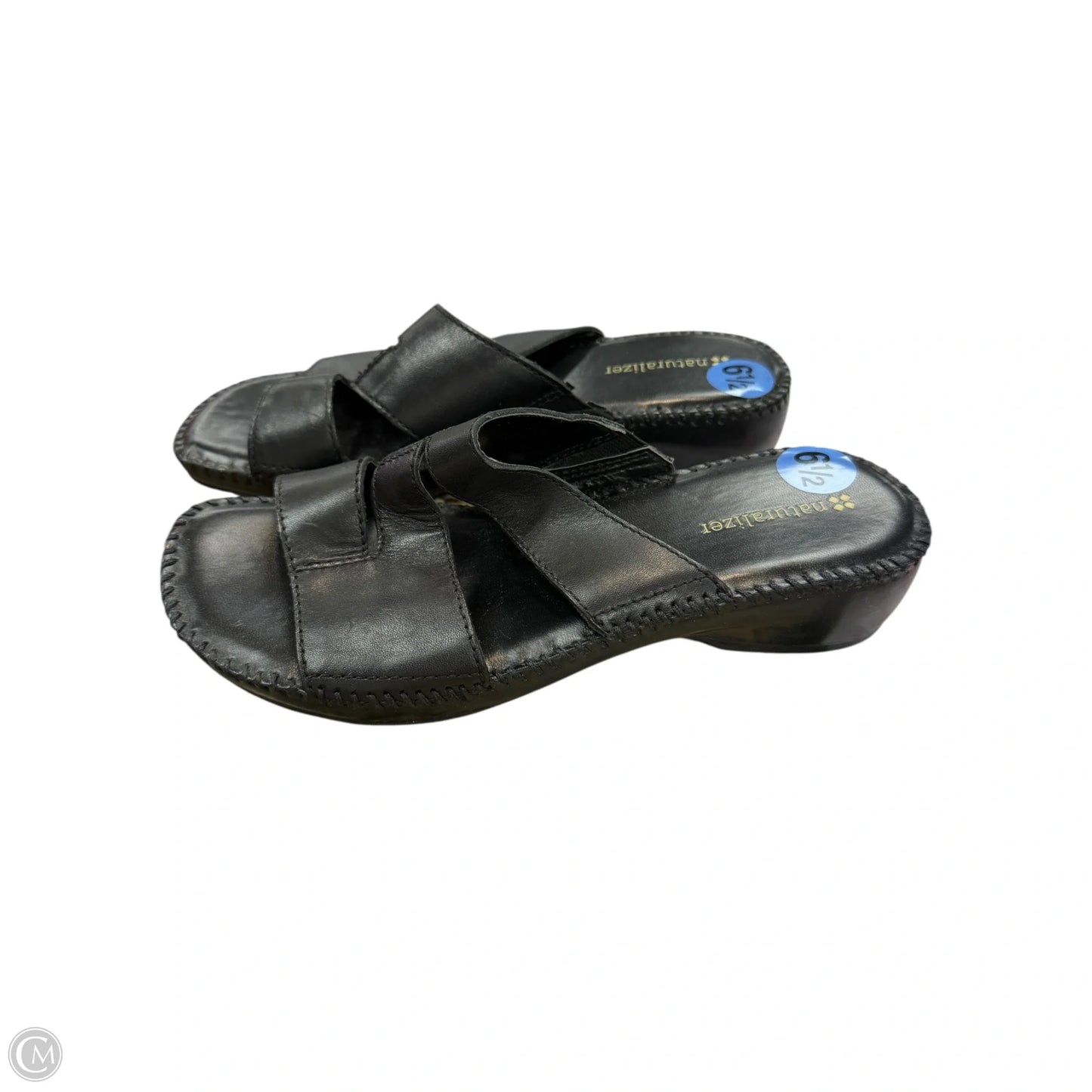 Sandals Heels Wedge By Naturalizer In Black, Size: 6.5