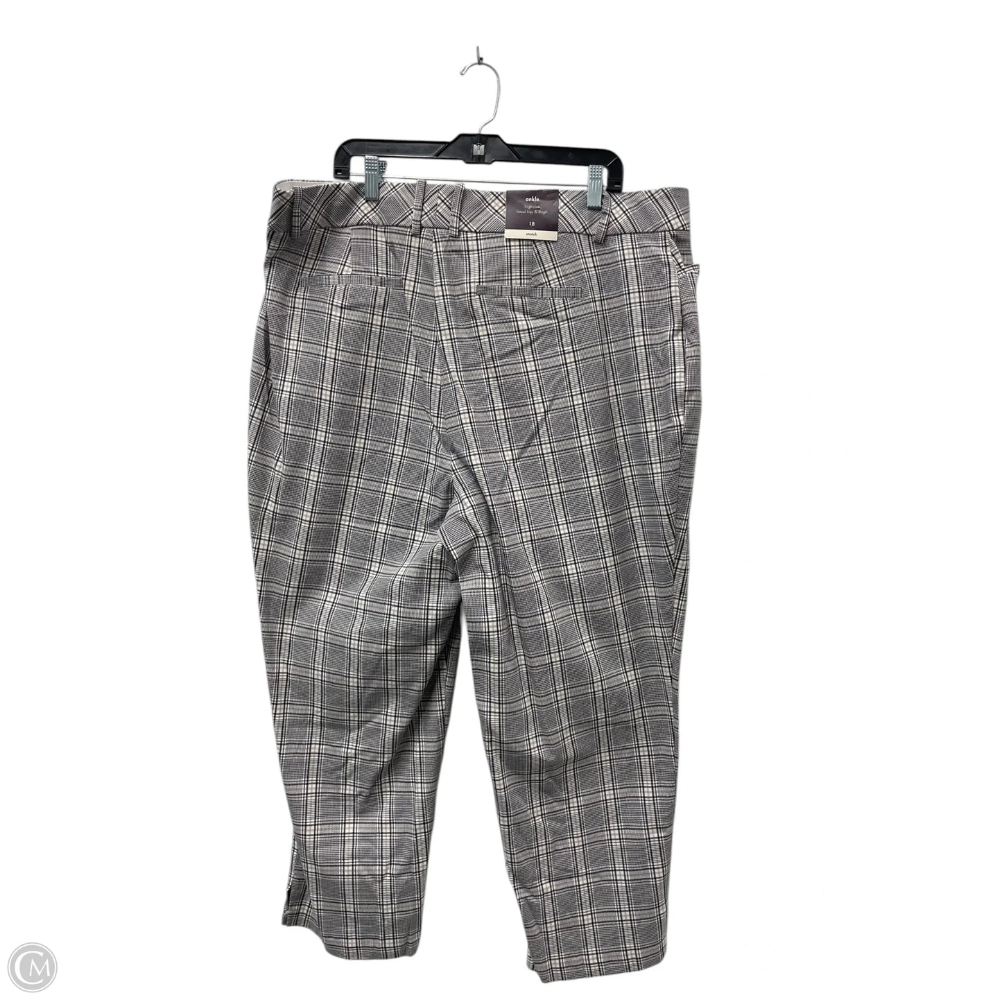 Pants Dress By Ava & Viv In Plaid Pattern, Size: 18