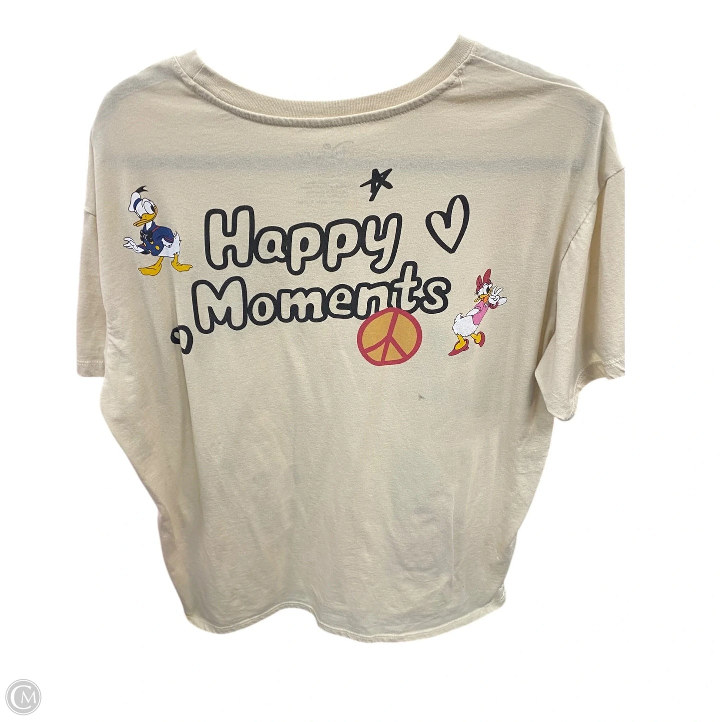 Top Short Sleeve Basic By Disney In Tan, Size: Xl