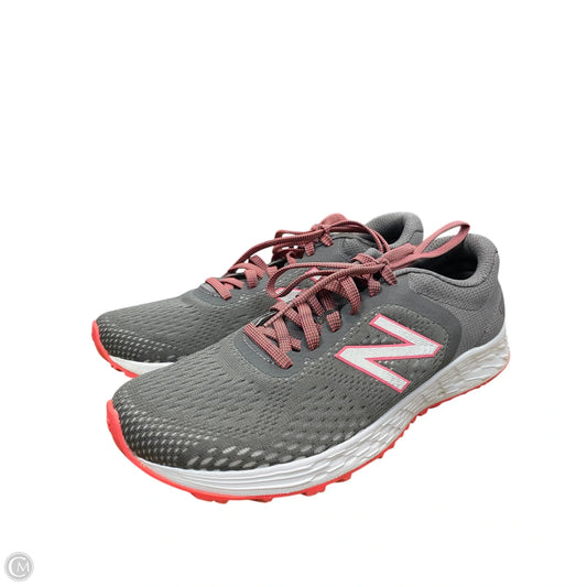 Shoes Athletic By New Balance In Grey & Pink, Size: 9.5
