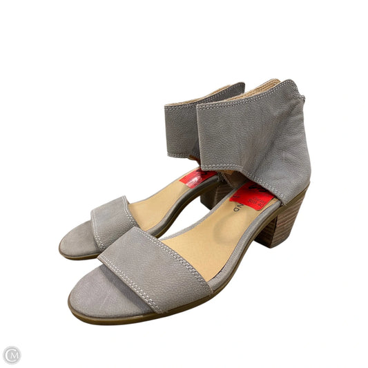 Sandals Heels Block By Lucky Brand In Taupe, Size: 6.5