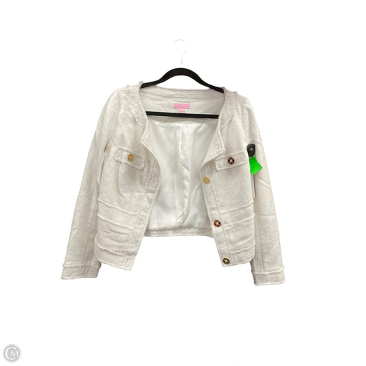 Blazer Designer By Lilly Pulitzer In Cream, Size: S