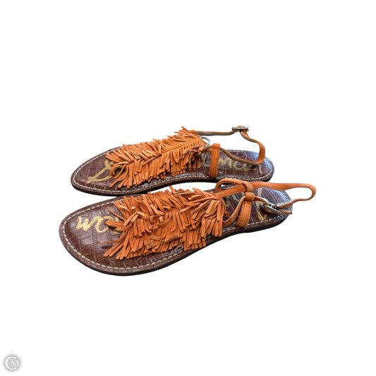 Sandals Flats By Sam Edelman In Orange, Size: 6