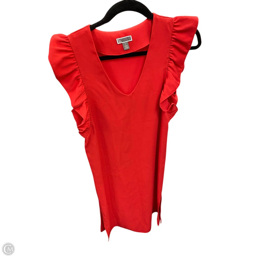 Dress Casual Midi By Chelsea 28 In Red, Size: Xs