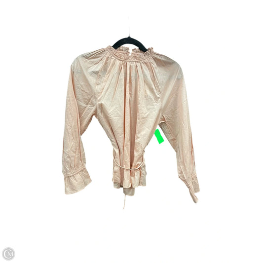 Top Long Sleeve By J. Crew In Peach, Size: Xs
