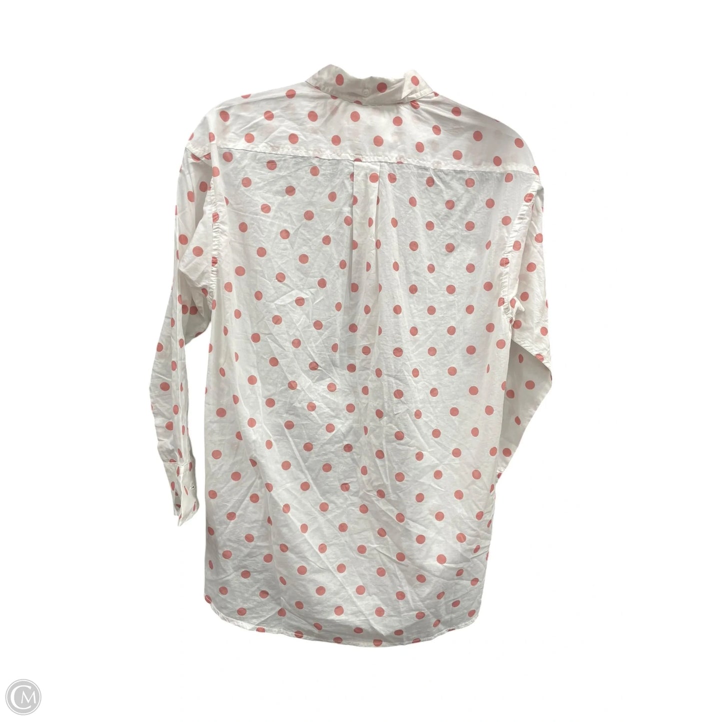 Top Long Sleeve By J. Crew In Polkadot Pattern, Size: 0