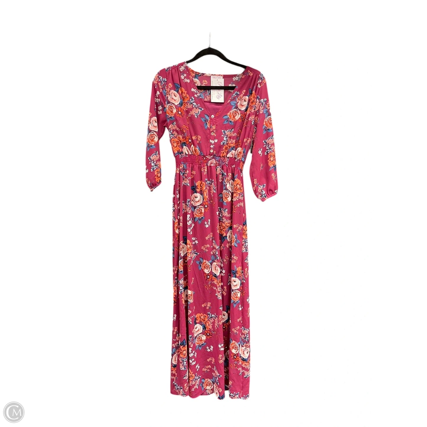 Dress Casual Maxi By Pink Lily In Floral Print, Size: S