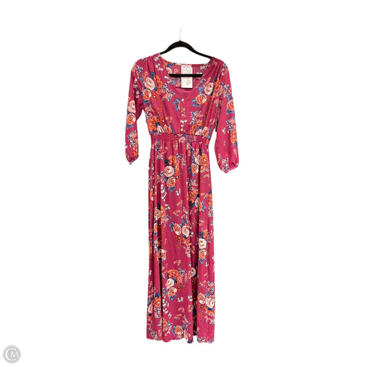 Dress Casual Maxi By Pink Lily In Floral Print, Size: S