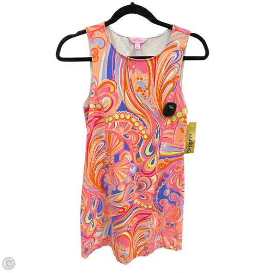 Dress Designer By Lilly Pulitzer In Orange & Pink, Size: Xs