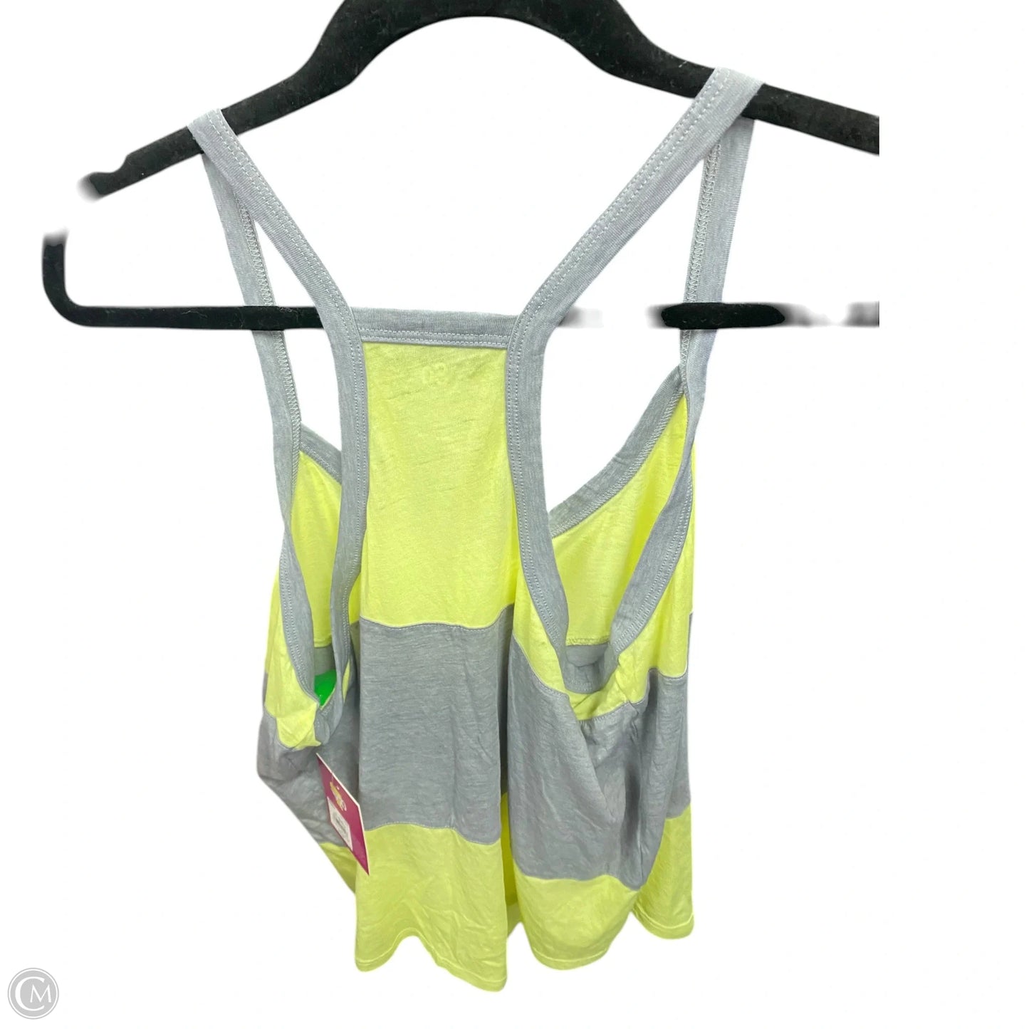Tank Top By So In Grey & Yellow, Size: L