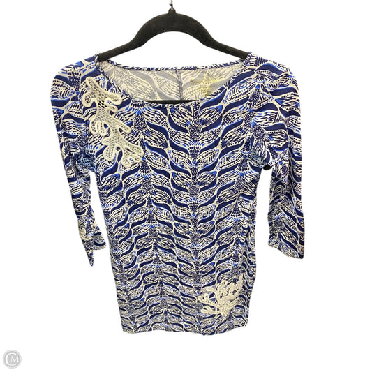 Dress Designer By Lilly Pulitzer In Blue & White, Size: Xs