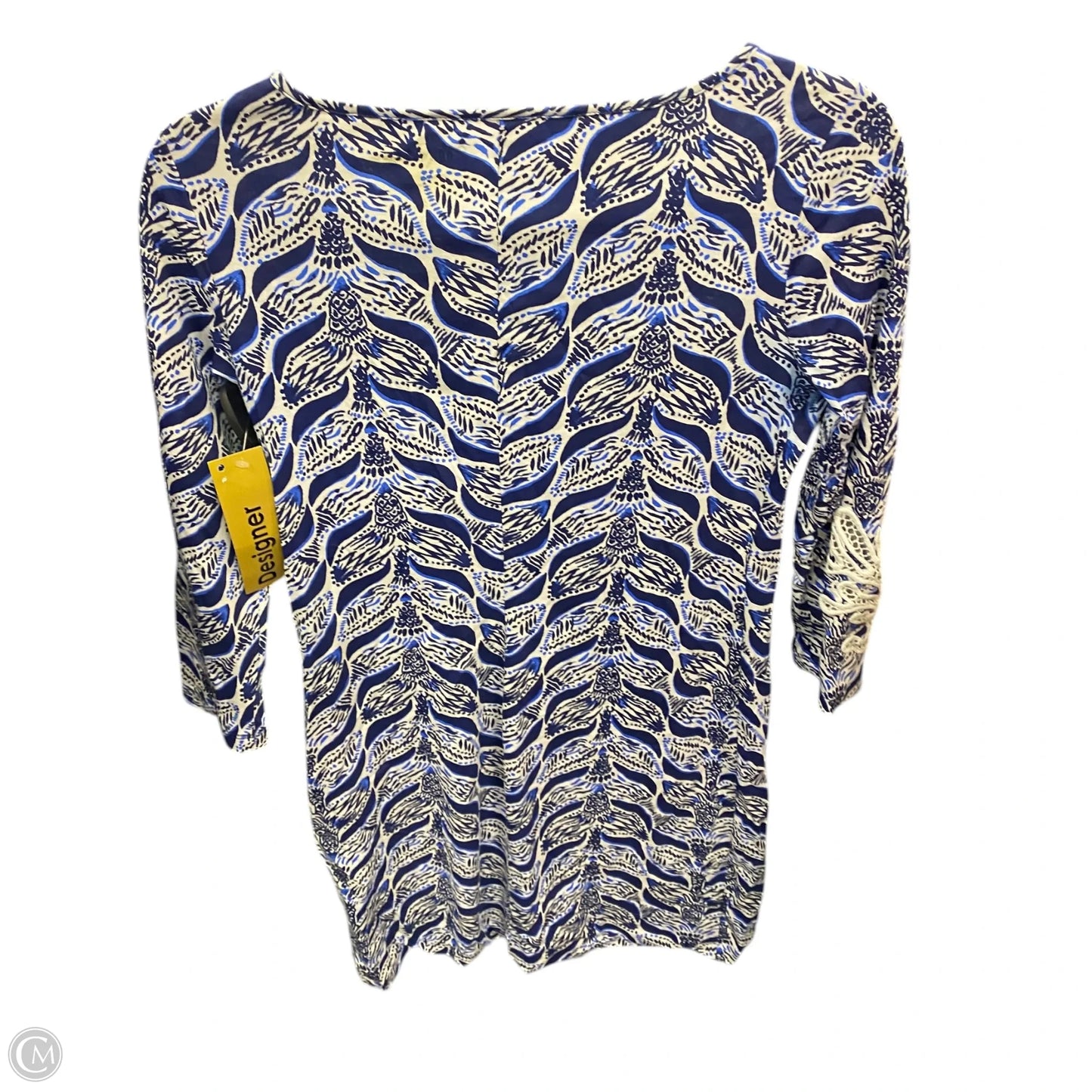 Dress Designer By Lilly Pulitzer In Blue & White, Size: Xs