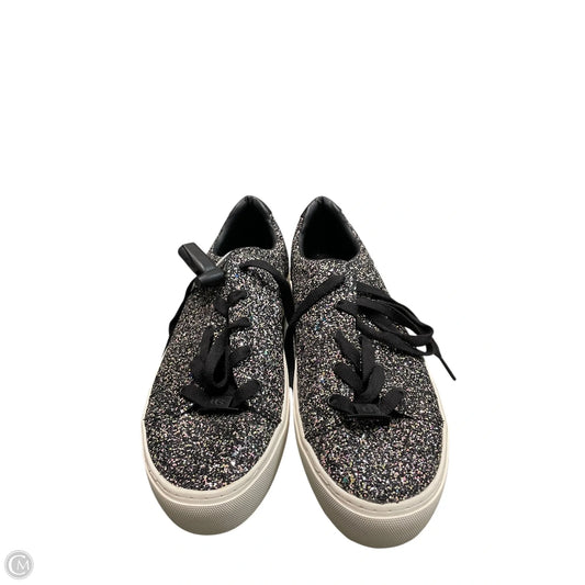 Shoes Designer By Ugg In Black & Silver, Size: 9.5