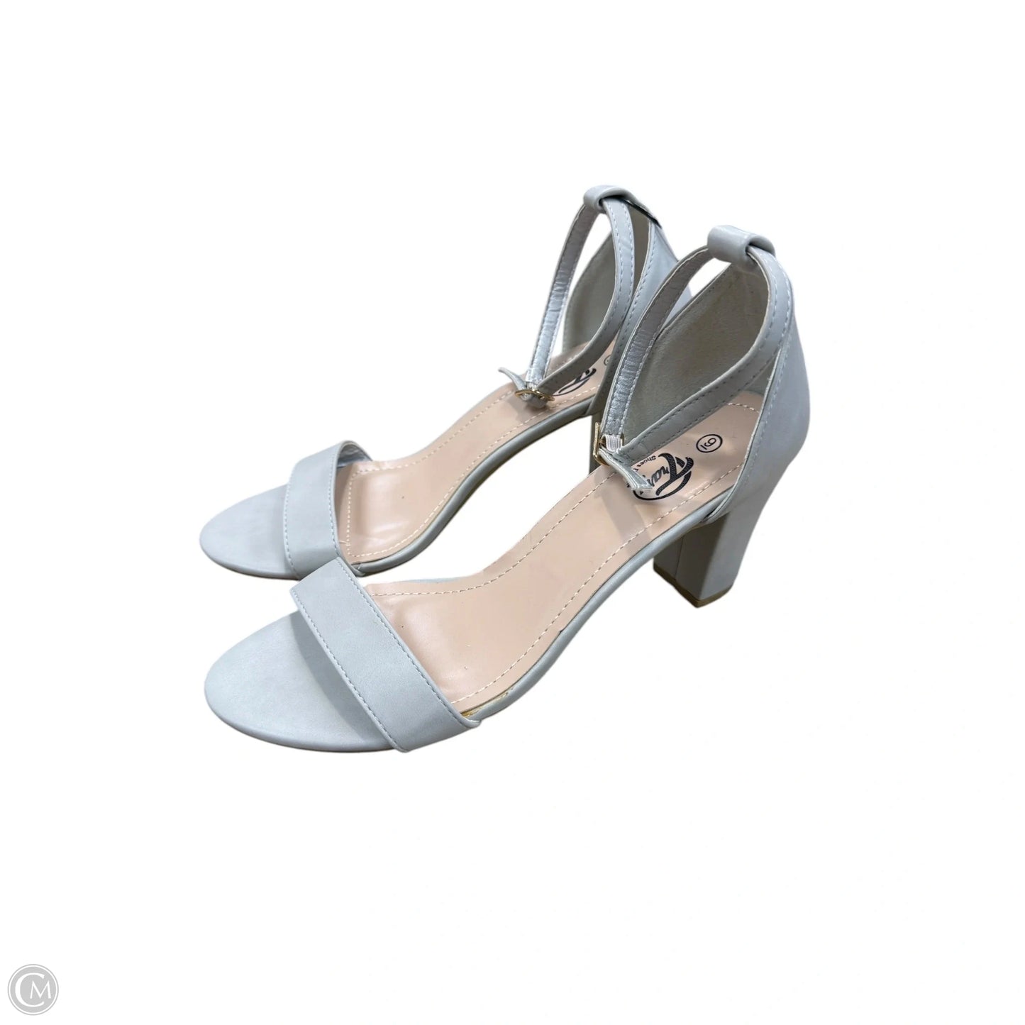 Shoes Heels Block By Clothes Mentor In Grey, Size: 9