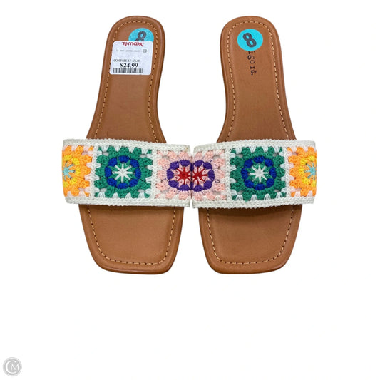 Sandals Flats By Indigo Rd In Multi-colored, Size: 8