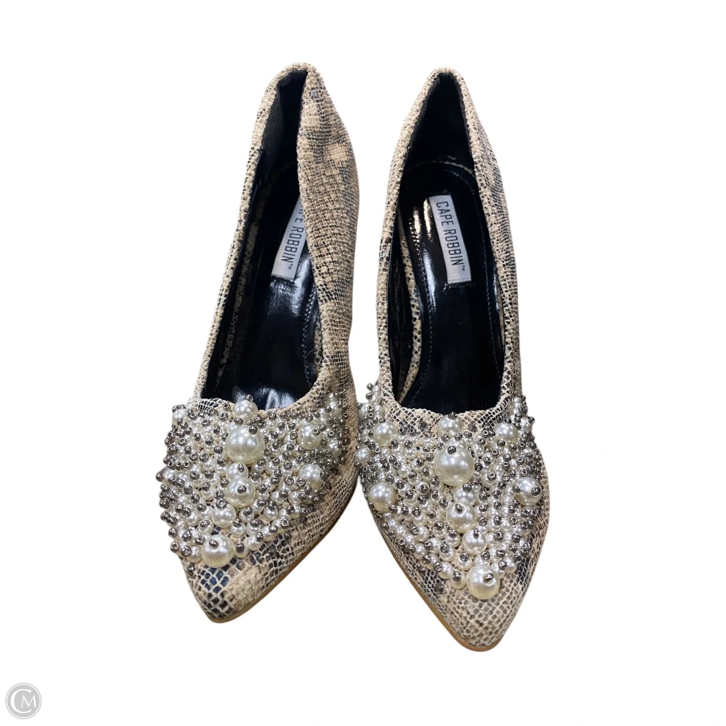 Shoes Heels Stiletto By Cape Cod In Snakeskin Print, Size: 8.5