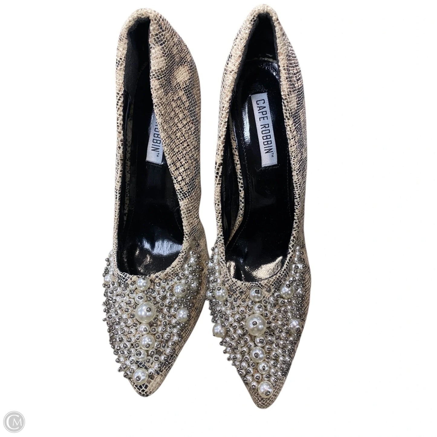 Shoes Heels Stiletto By Cape Cod In Snakeskin Print, Size: 8.5